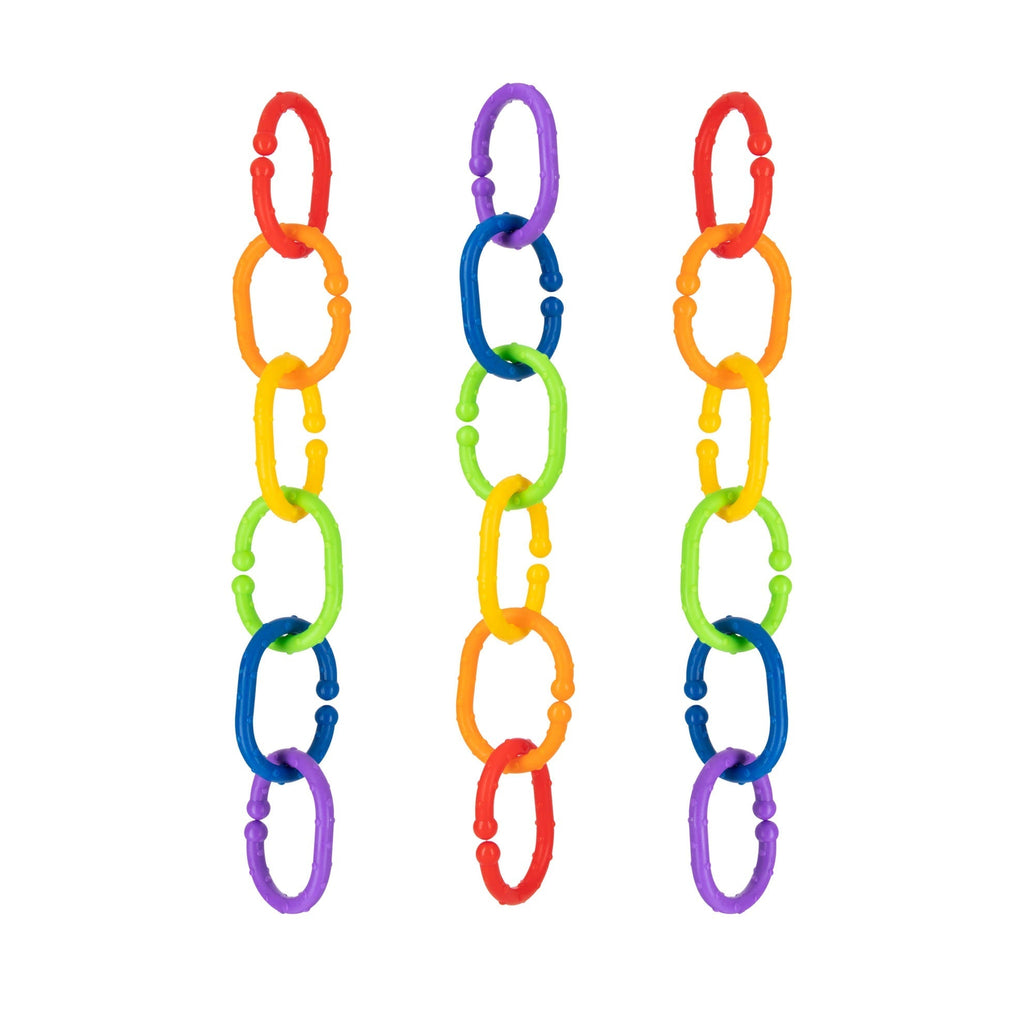 Linkables Teething Toys - Primary Colors - 18 pack