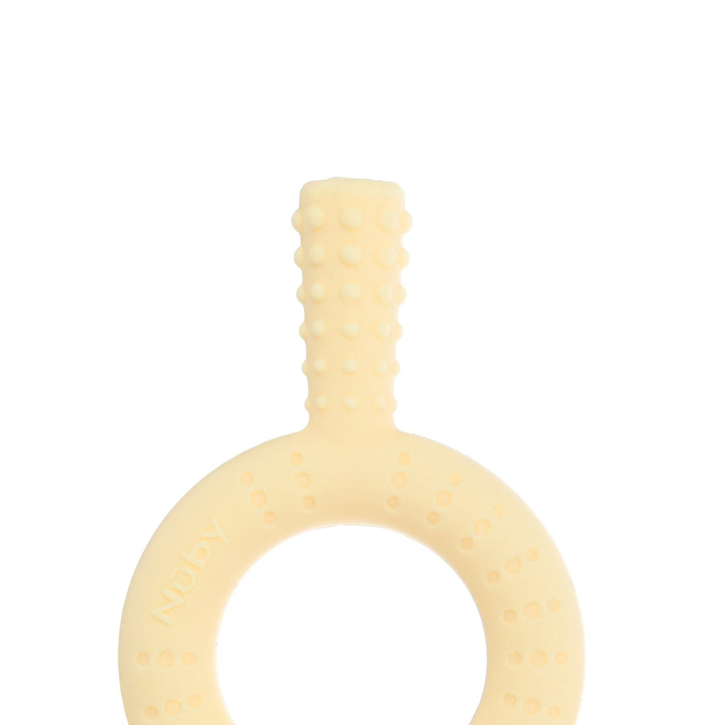 Hollow Sensory Tube Teethers | Green/Yellow